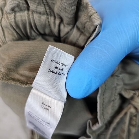 Rails Bodie Pants Womens Size M Olive Green Cotton Relaxed Fit Stretch Cargo - Picture 11 of 16